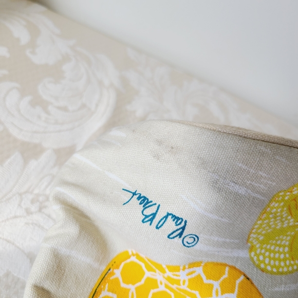 Paul Brent Gone to the Beach canvas bag w/ thick rope straps and zipper closure - Picture 12 of 12